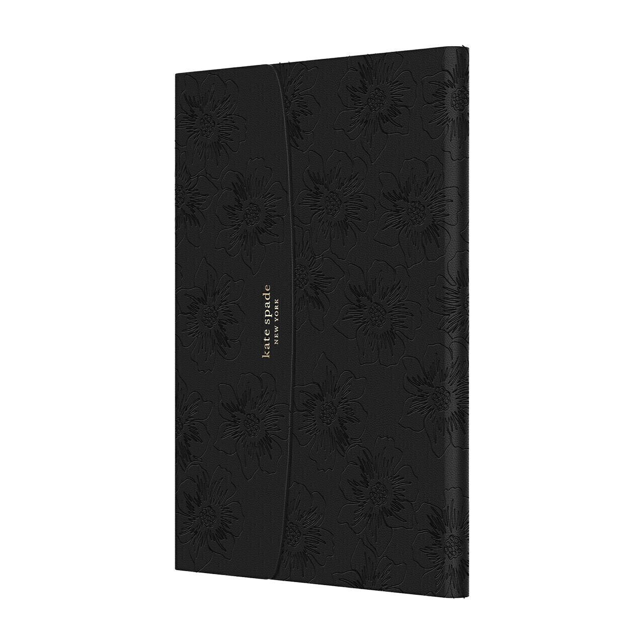 Kate Spade iPad 7/8/9 10.2 Envelope Folio, Reverse Hollyhock/Black Crumbs PU/Gold Logo