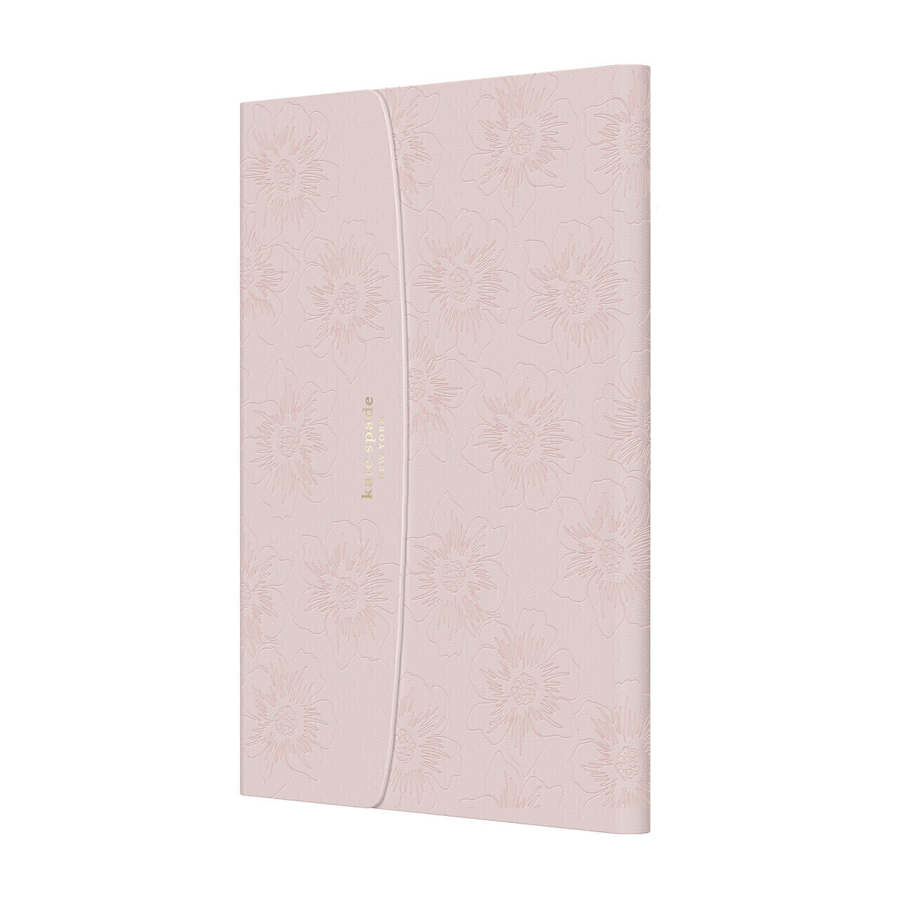 Kate Spade iPad 7/8/9 10.2" Envelope Folio, Reverse Hollyhock/Pale Vellum PU/Gold Logo