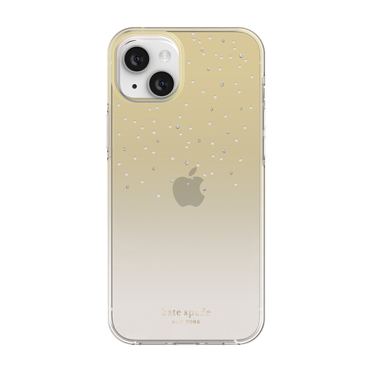 Kate Spade iPhone 14 Plus Protective Hardshell, Gold Metallic Ombre