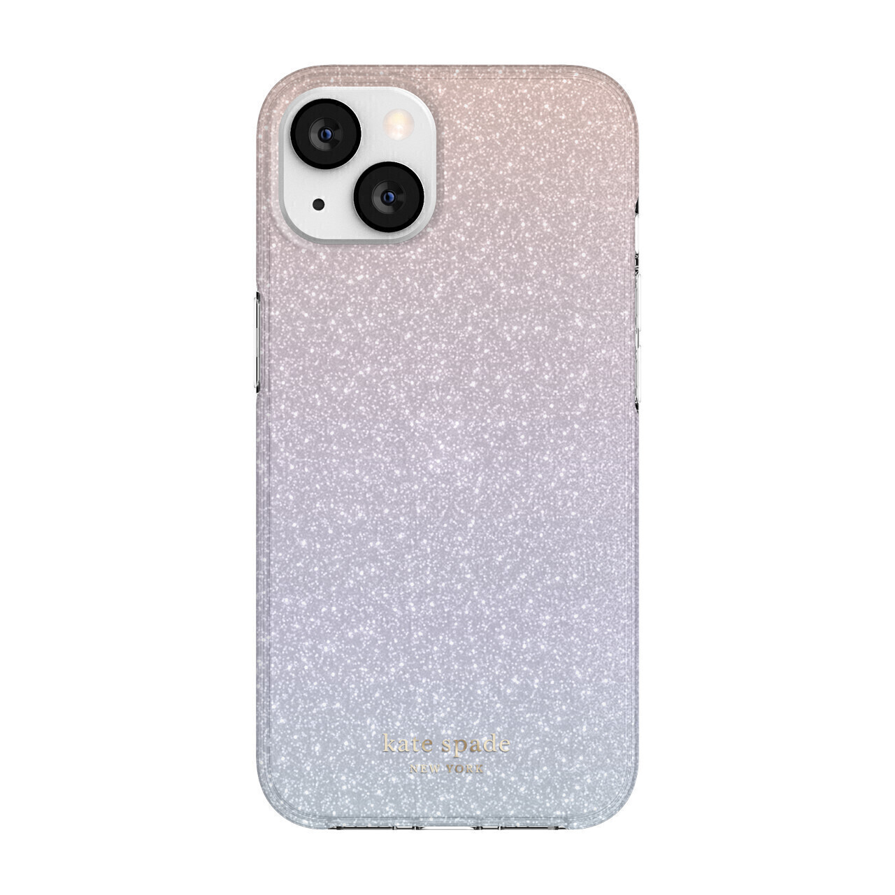 Kate Spade iPhone 13 Protective Hardshell, Ombre Glitter/Pink/Purple/Blue