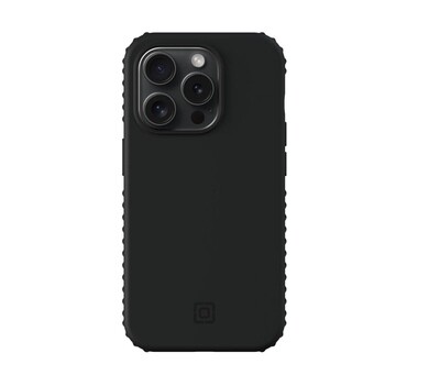 Incipio iPhone 15 Pro Grip Case, Black/Clear