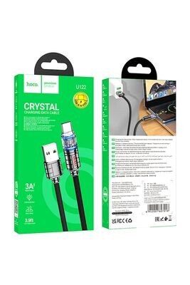 hoco U122 Crystal Type-C to Cable, 1.2M Black