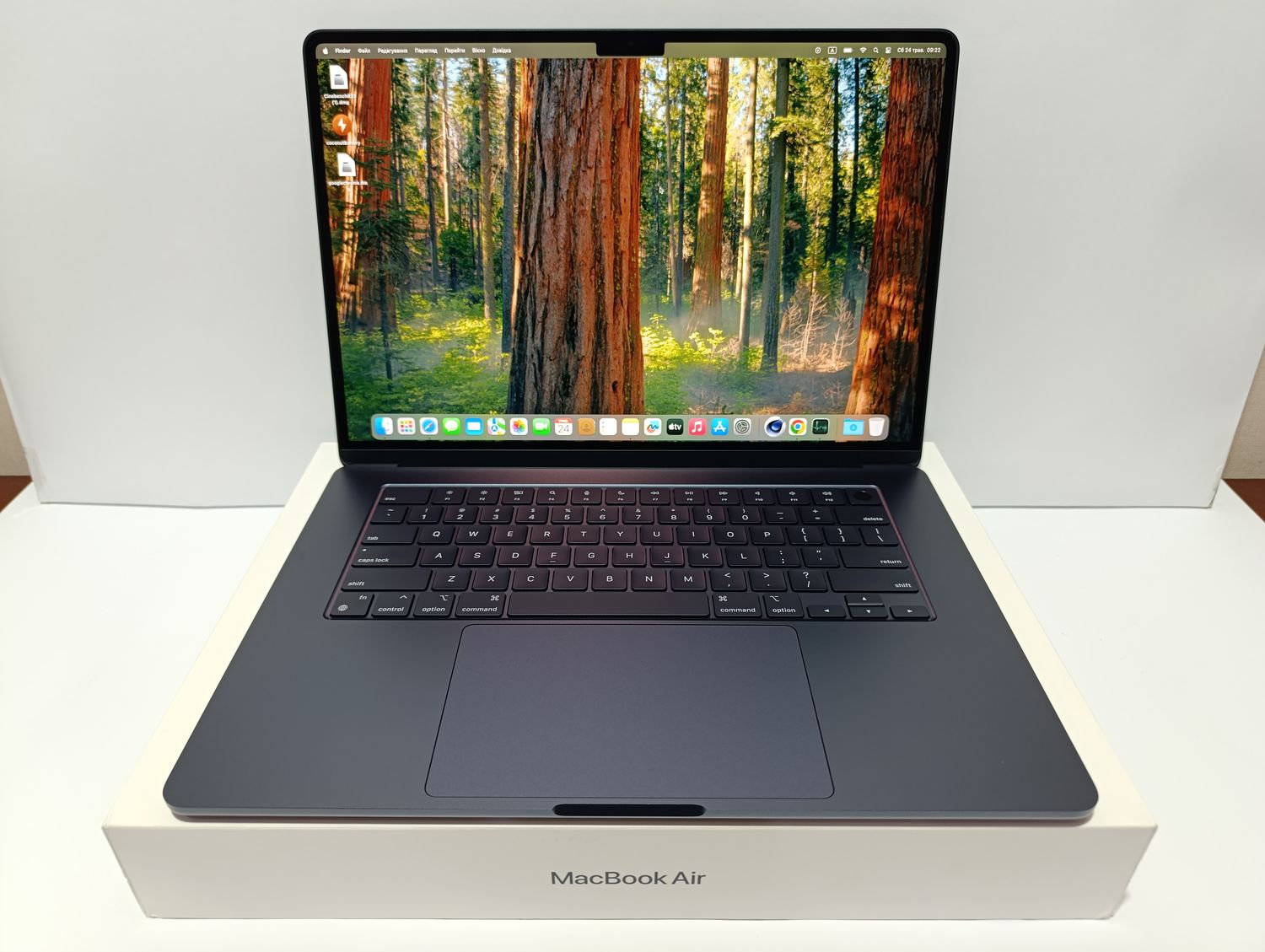 Лише 5 циклів! Macbook Air 15 M3 Midnight 02/2025! 16GB RAM/2-х чиповий швидкий SSD 512GB/ APPLE CARE 02/2026 ПОВНИЙ КОМПЛЕКТ + чохол