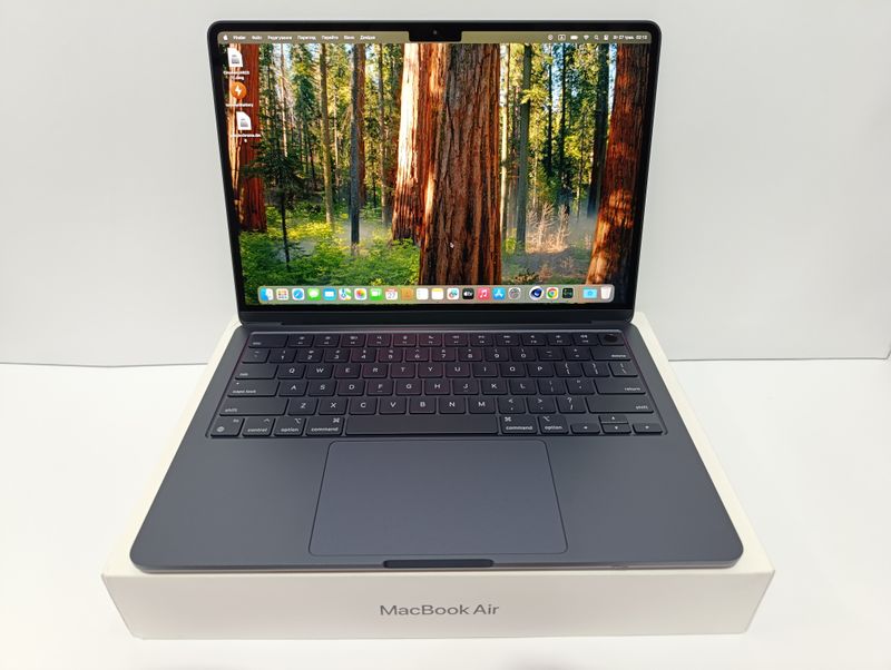 OPEN BOX 4 цикли 01/2025! КАСТОМНИЙ Macbook Air 13.6 M3 Midnight TOP 24GB RAM/швидкий 2-чіповий SSD 512GB!/ПОВНИЙ КОМПЛЕКТ + чохол / Apple Care до 02/2026!