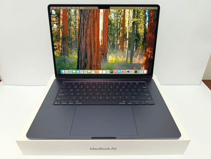 НОВА МОДЕЛЬ 2025 лише 4 цикли! Macbook Air 15 M4 Midnight 03/2025! 16GB RAM/2-х чиповий швидкий SSD 512GB/ APPLE CARE 04/2026 ПОВНИЙ КОМПЛЕКТ + чохол
