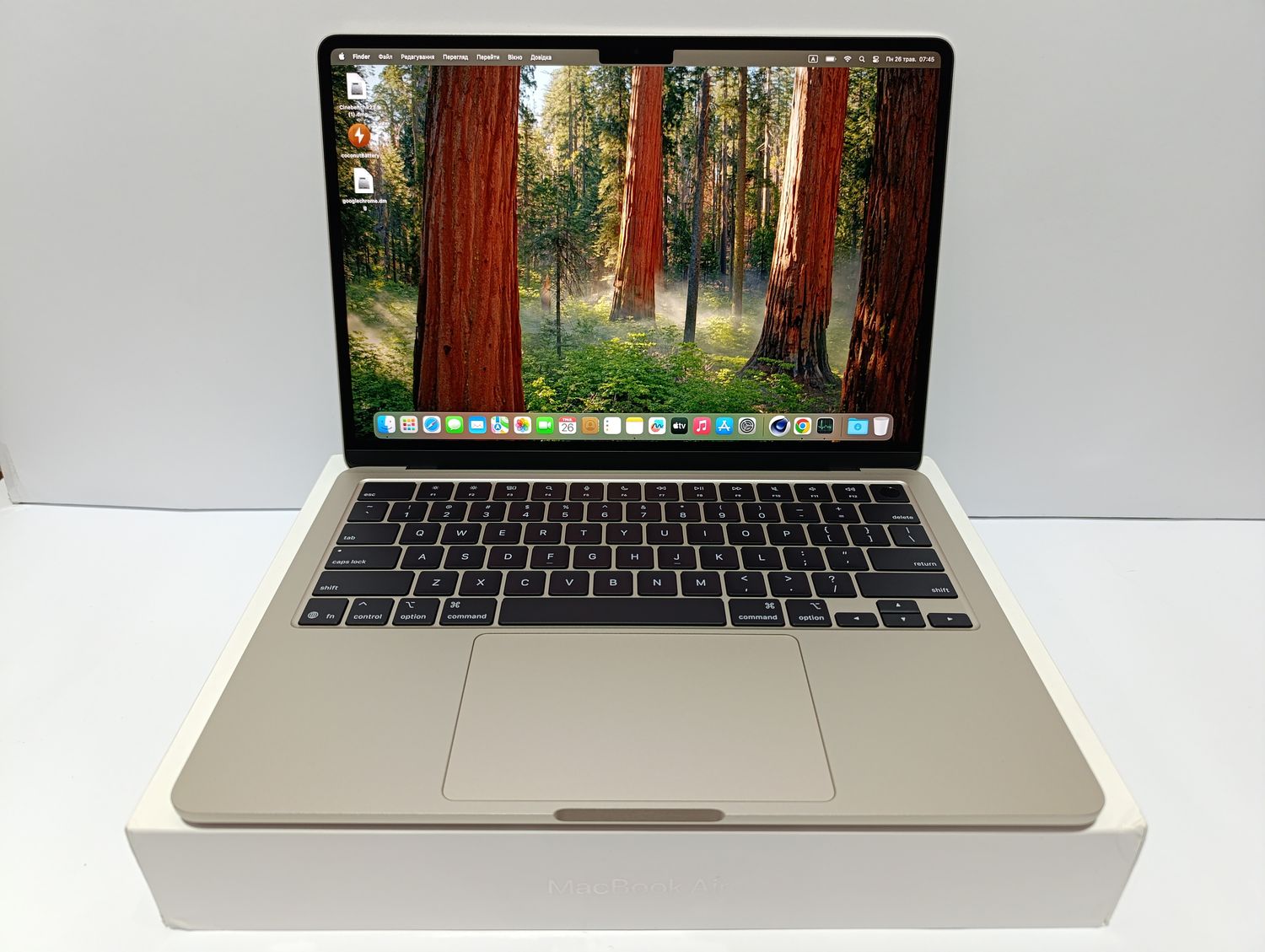 НОВА МОДЕЛЬ OPEN BOX 3 цикли 03/2025! КАСТОМНИЙ Macbook Air 13.6 M4 Starlight TOP 24GB RAM/швидкий 2-чіповий SSD 512GB!/ПОВНИЙ КОМПЛЕКТ + чохол / розширена гарантія Apple Care + до 03/2026!