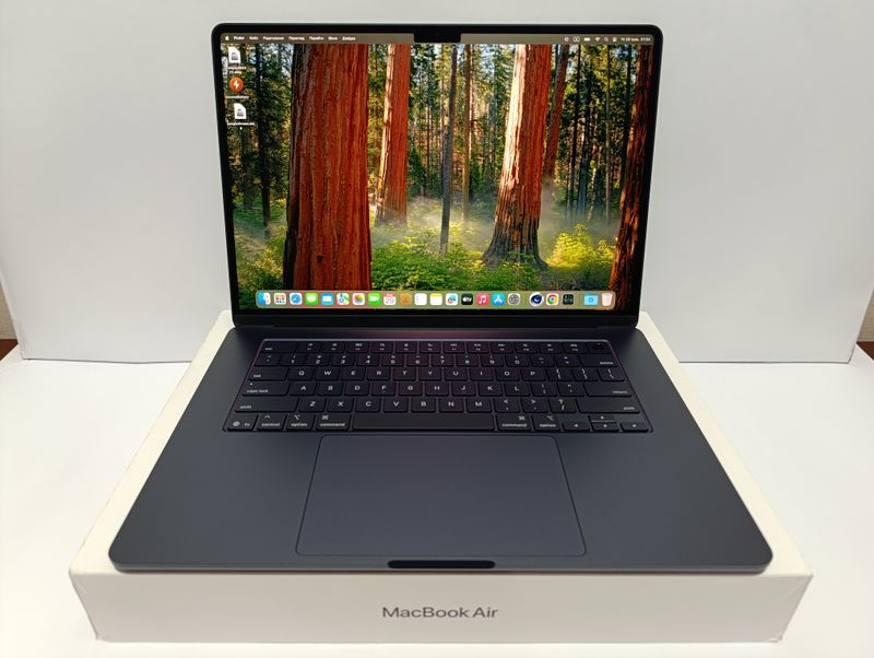 НОВА МОДЕЛЬ 2025 лише 5 цикли! Macbook Air 15 M4 Midnight 04/2025! 16GB RAM/2-х чиповий швидкий SSD 512GB/ APPLE CARE 04/2026 ПОВНИЙ КОМПЛЕКТ + чохол