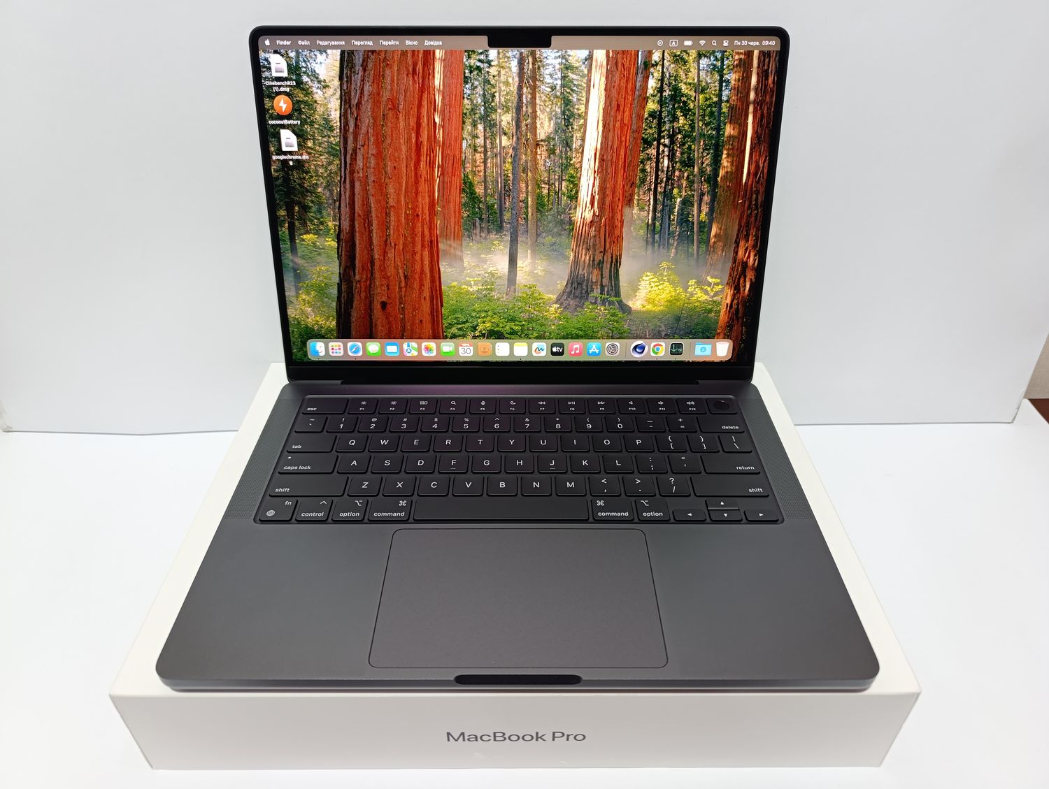 НОВА МОДЕЛЬ 2025 ІДЕАЛ MACBOOK PRO 14 M4 PRO 12 Core BLACK / 24GB RAM / SSD 512GB / APPLE CARE 01/2026 ПОВНИЙ КОМПЛЕКТ + чохол