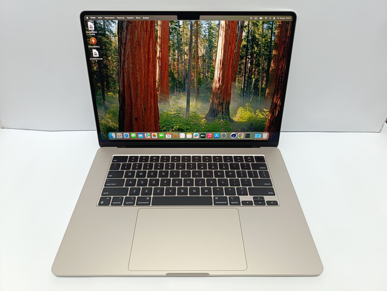 ТОПОВИЙ AIR 24GB! та лише 4 цикли! Macbook Air 15 M3 Starlight 24GB RAM/2-х чиповий швидкий SSD 512GB/APPLE CARE 12/2025 + чохол