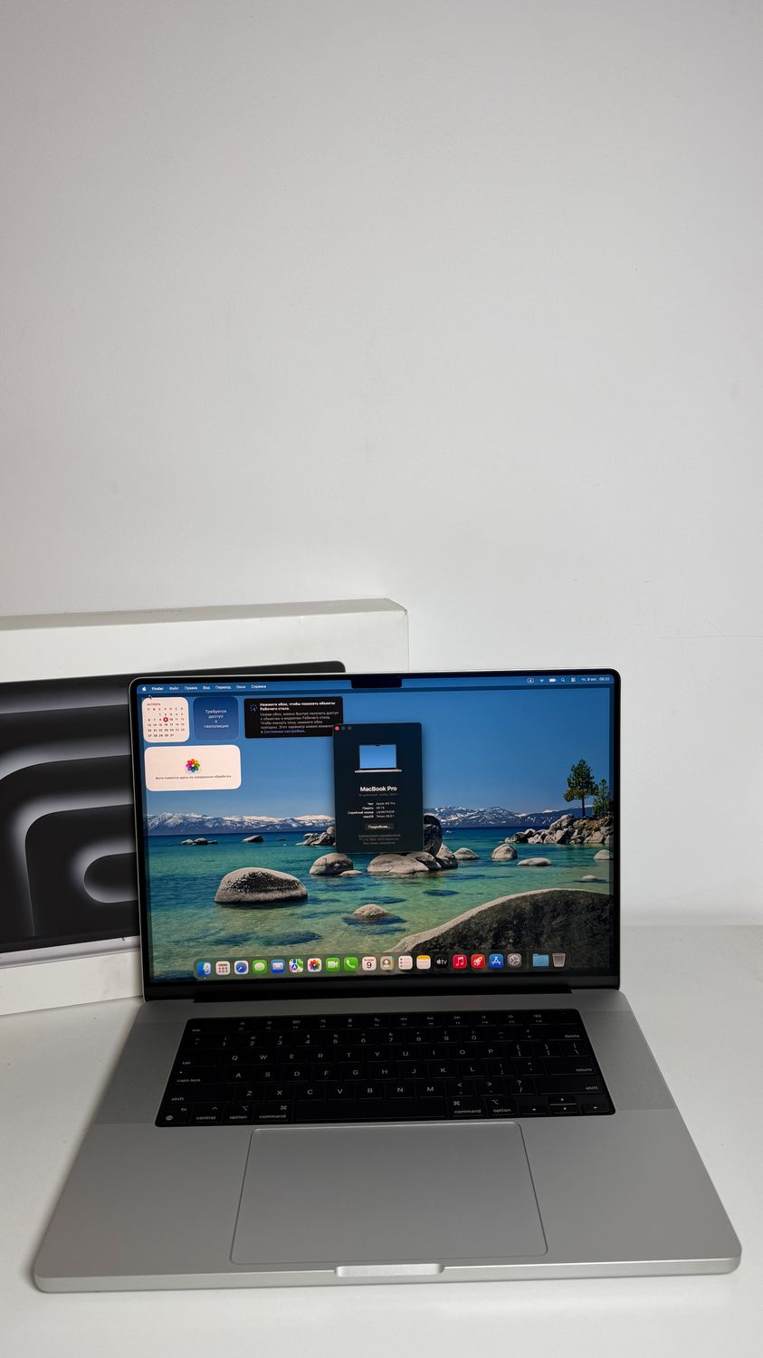 НОВА КАСТОМНА МОДЕЛЬ MACBOOK PRO 16 NANO DISPLAY!!! M4 2025 SILVER M4 PRO/48GB!/SSD 512GB/лише 12 циклів 100%/APPLE CARE/ПОВНИЙ КОМПЛЕКТ + чохол (мак у нашому Румунському офісі, швидка доставка по ЄС)