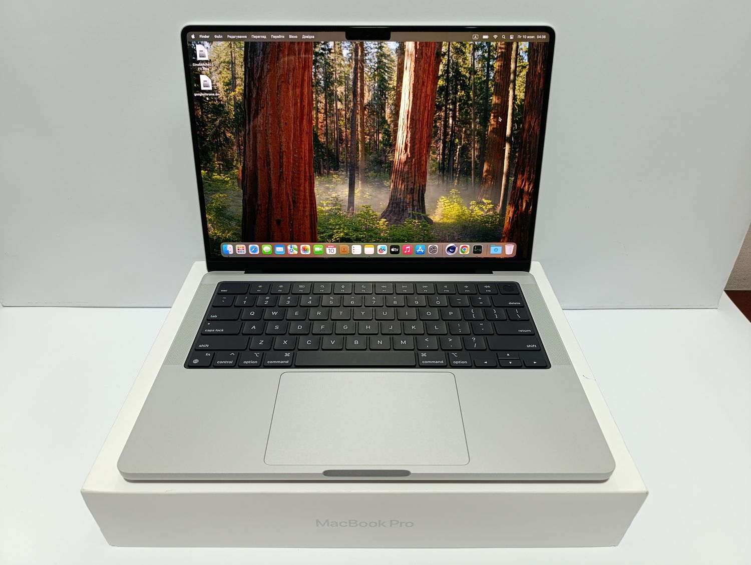 НОВА ТОПОВА МОДЕЛЬ ІДЕАЛ 04/2025 MACBOOK PRO 14 M4 SILVER / 24GB RAM / SSD 1000GB / батарея 16 цикли 100%! / APPLE CARE 04.2026 / ПОВНИЙ КОМПЛЕКТ + чохол