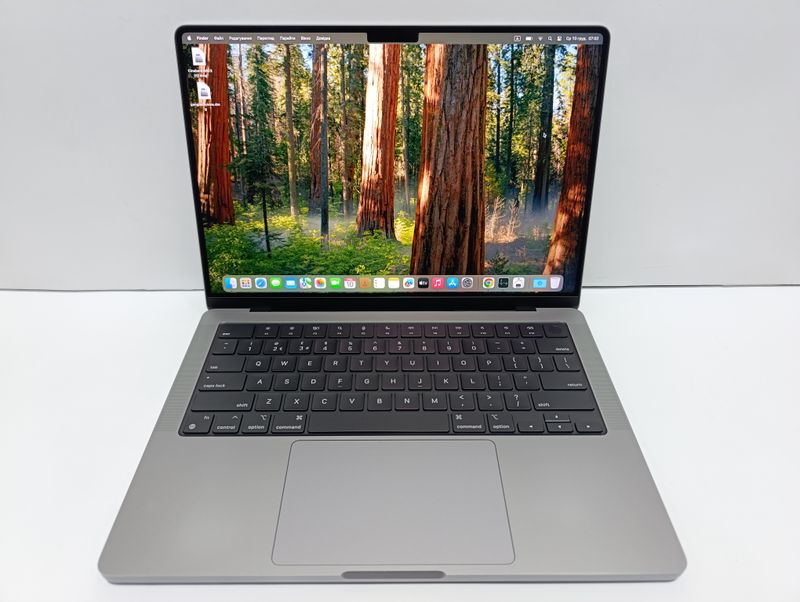 MACBOOK PRO 14 2022 Space Gray CUSTOM M1 PRO (10 CORE VIDEO 16 CORE процесор та відео з 16 дюймової моделі)/ 16GB RAM!/ SSD 1000GB / лише 140 циклів 90% + чохол