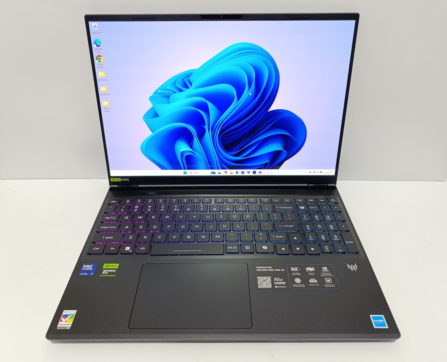 OPEN BOX Ідеал ACER PREDATOR Helios Neo AI 16S 16" OLED QHD Ultra 9 / RTX 5070 Ti 12GB / 32GB / 1TB / батарея 100%