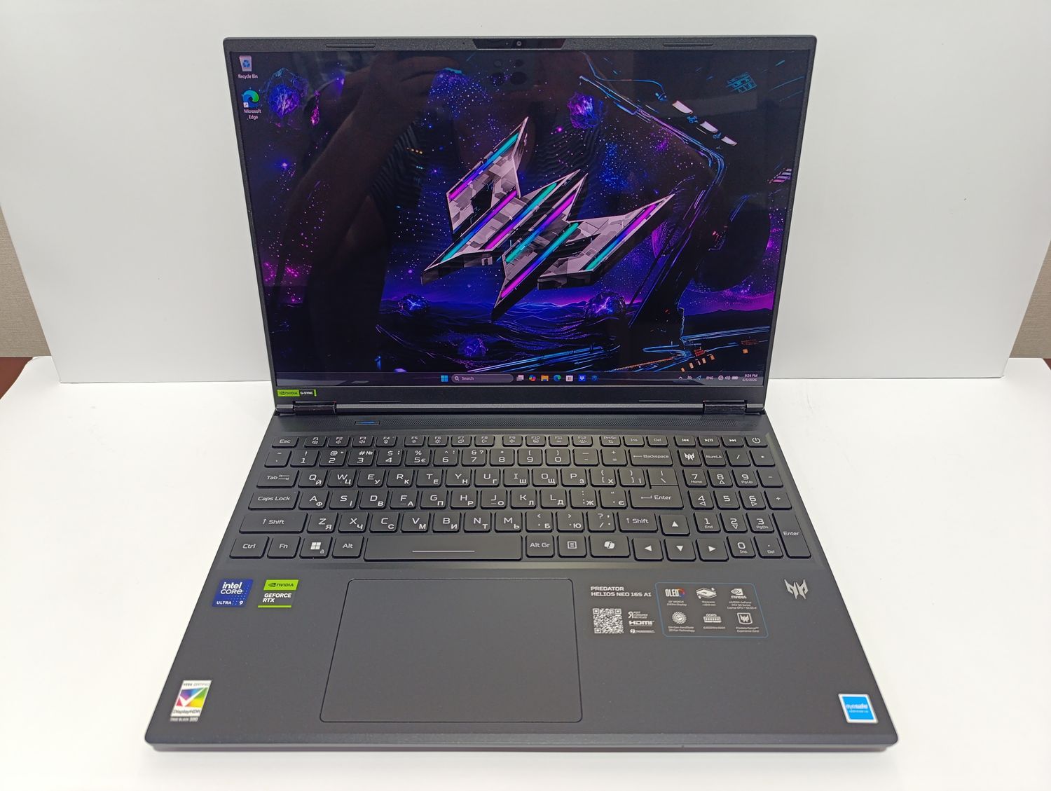 ТОПОВА ПОТОЧНА МОДЕЛЬ ACER PREDATOR Helios Neo AI 16S 16" OLED QHD Ultra 9 275HX 24 CORE / NVIDIA RTX 5070 Ti 12GB / 32GB / 1TB / батарея лише 1 цикл 100%!!!