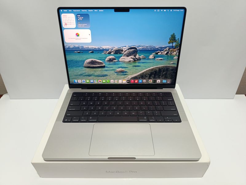НОВА МОДЕЛЬ 03/2026 MACBOOK PRO 14 M5 SILVER / 16GB RAM / SSD 512GB Apple Care 03/2027 ПОВНИЙ КОМПЛЕКТ + чохол