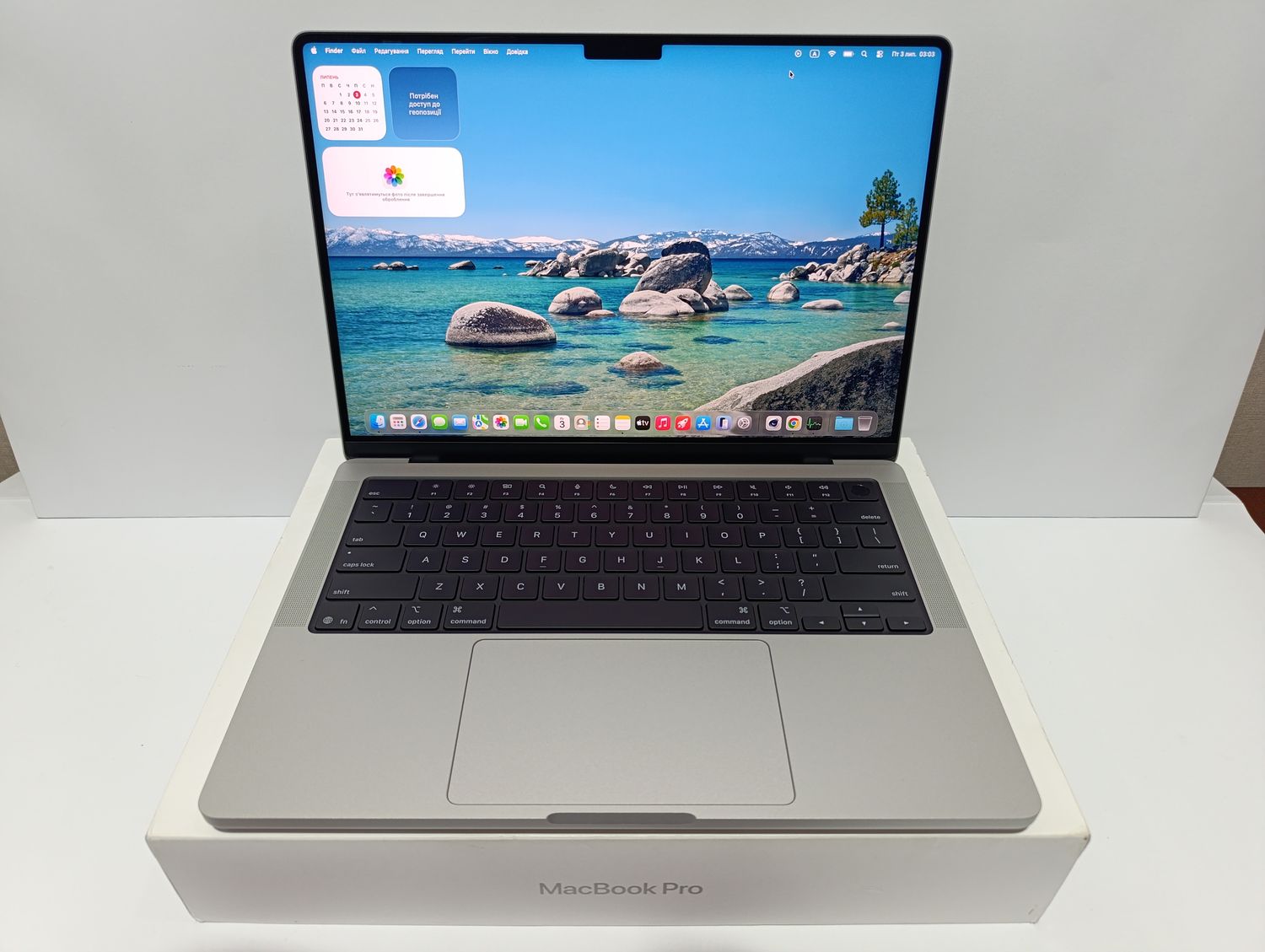 2 ЦИКЛИ, НОВА МОДЕЛЬ 04/2026 MACBOOK PRO 14 M5 SILVER / 16GB RAM / SSD 512GB Apple Care 04/2027 ПОВНИЙ КОМПЛЕКТ + чохол