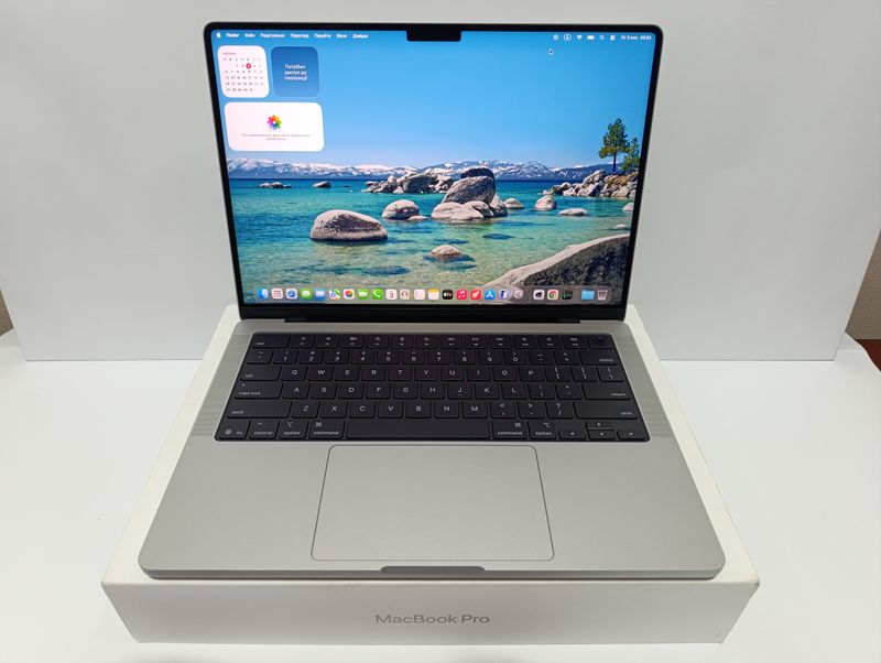 2 ЦИКЛИ, НОВА МОДЕЛЬ 04/2026 MACBOOK PRO 14 M5 SILVER / 16GB RAM / SSD 512GB Apple Care 04/2027 ПОВНИЙ КОМПЛЕКТ + чохол