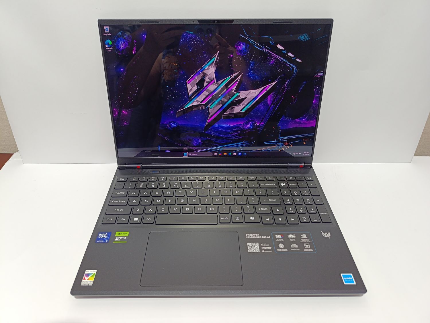 НОВИЙ У ПЛІВКАХ ACER PREDATOR Helios Neo AI 16S 16" OLED QHD Ultra 9 275HX/ RTX 5070 Ti 12GB GDDR7/ 32GB RAM / SSD 1TB / батарея 1 тестовий цикл 100%