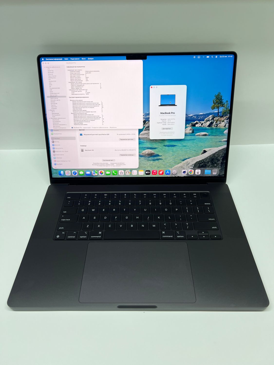 ШИКАРНИЙ MACBOOK PRO 16 M3 09/2024 BLACK M3 PRO / 36GB RAM! / SSD 512GB / лише 30 циклів 100% + чохол