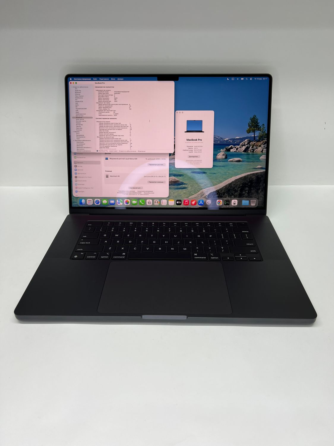ІДЕАЛ! ТОПОВА МОДЕЛЬ BLACK MACBOOK PRO M4 MAX / 36GB RAM / VIDEO 32 CORE / SSD1000GB / лише 60 циклів 100% + чохол / розширена гарантія APPLE CARE до 06/2027!!!