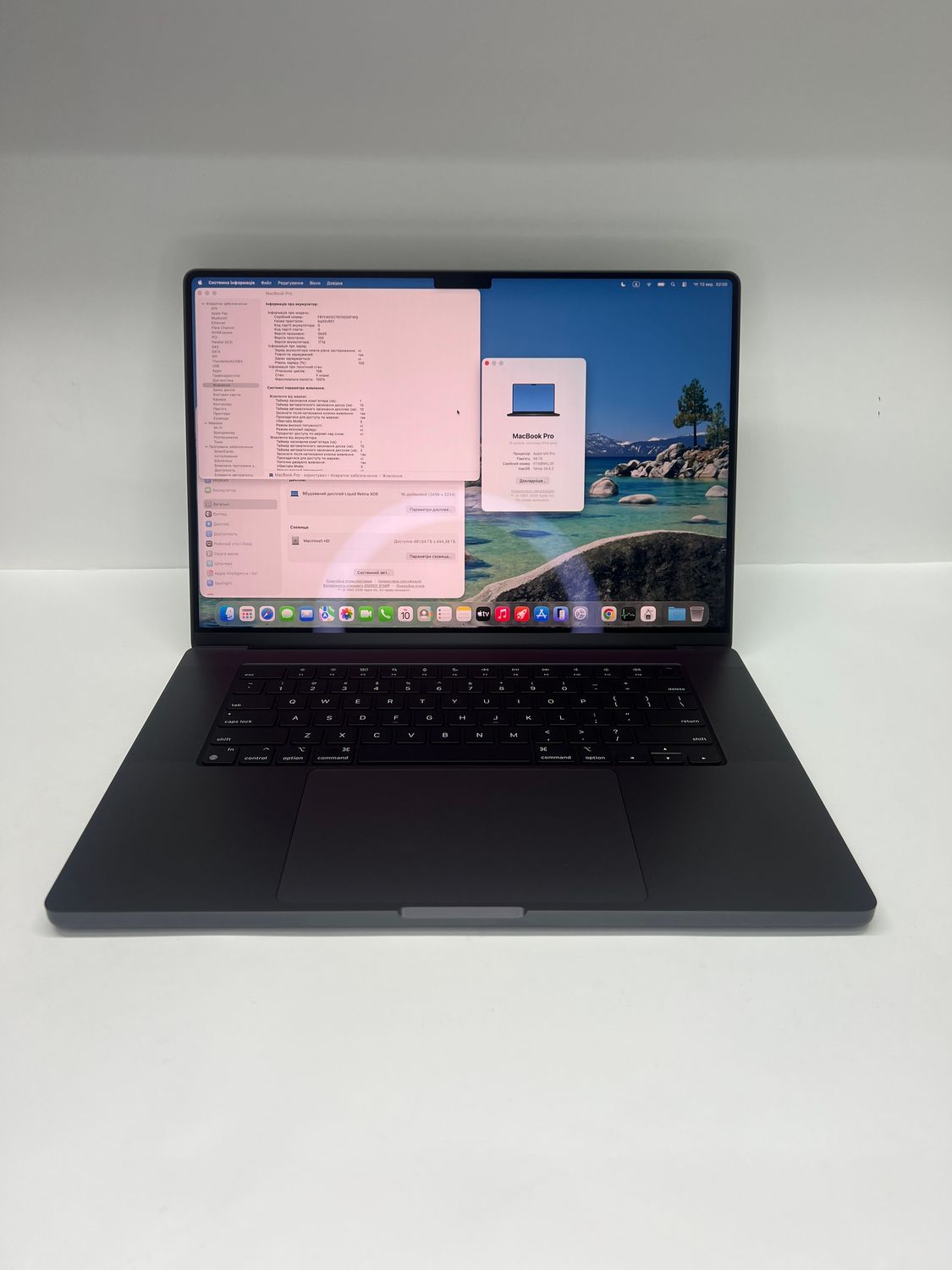 MACBOOK PRO 16 2025 BLACK M4 PRO 14 core / 48GB RAM! / SSD 512GB / лише 100 циклів 100% батарея / APPLE CARE 20/04/2027! + чохол