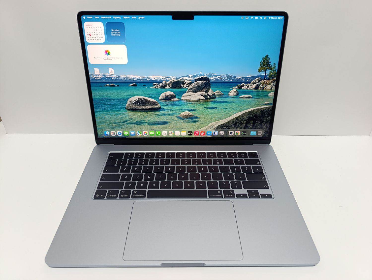 OPEN BOX 2 цикли! 3 РОКИ ГАРАНТІЇ! КАСТОМНИЙ Macbook Air 15 M5 SKY BLUE 32GB RAM! /2-х чиповий швидкий SSD 1000GB/ розширена гарантія Apple care+ 07/07/2029