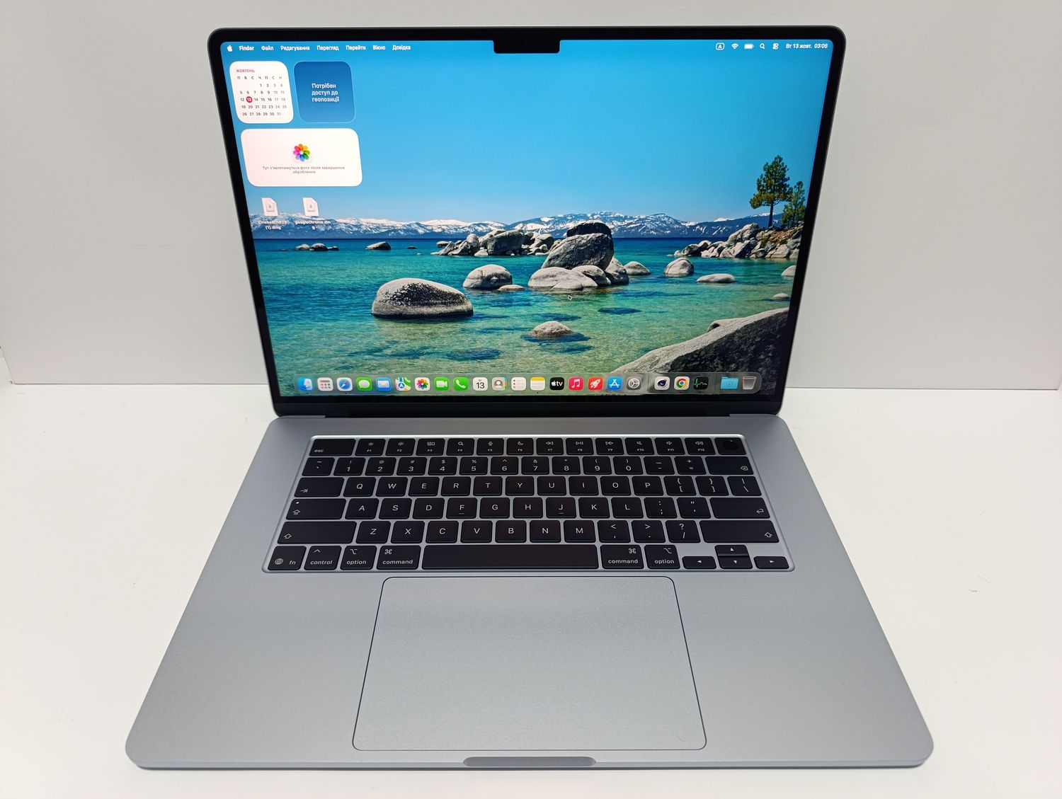 OPEN BOX 2 цикли! 3 РОКИ ГАРАНТІЇ! КАСТОМНИЙ Macbook Air 15 M5 SKY BLUE 32GB RAM! /2-х чиповий швидкий SSD 1000GB/ розширена гарантія Apple care+ 07/07/2029