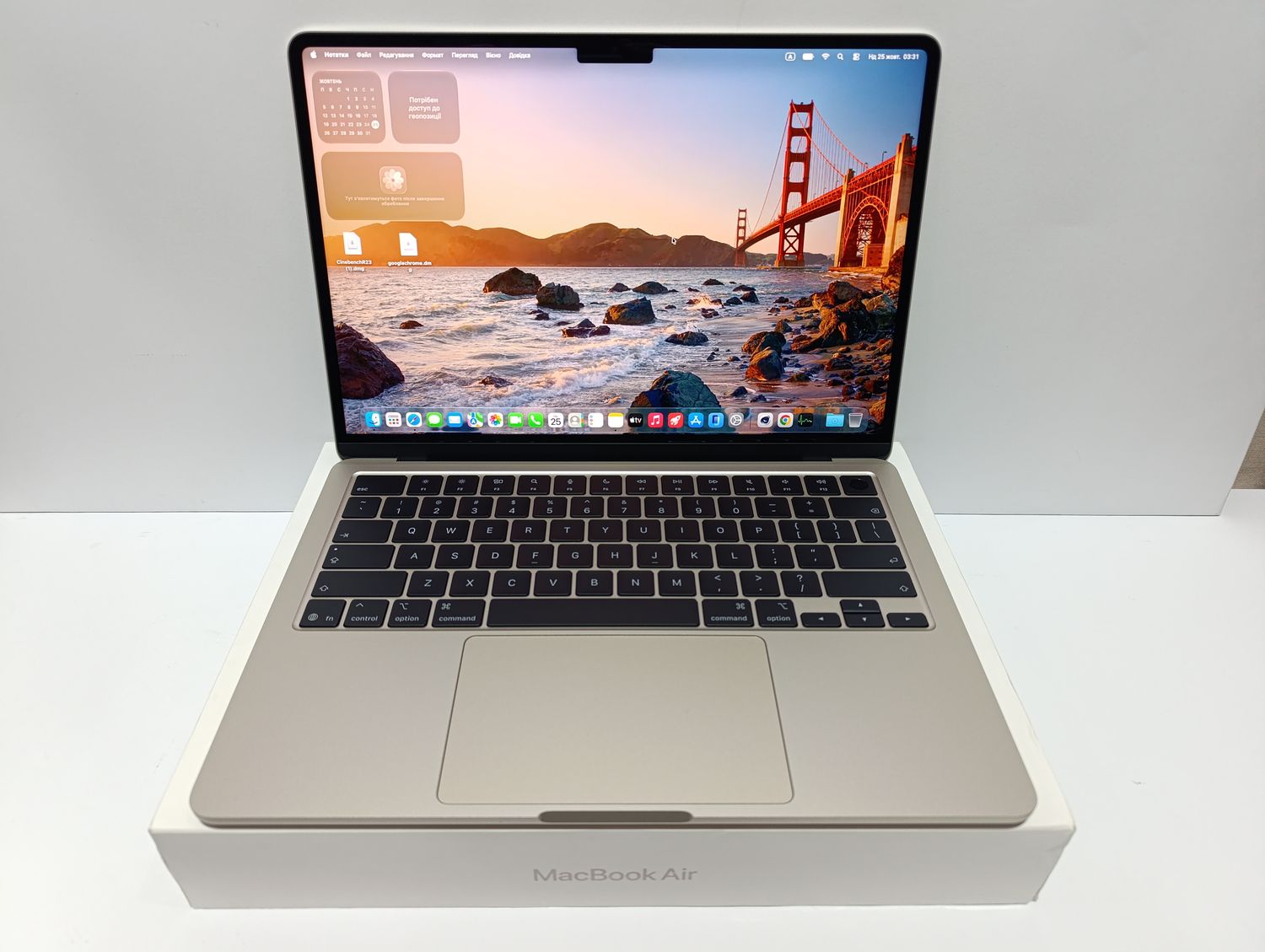 ІДЕАЛ НОВА МОДЕЛЬ 06/2026 ТОПОВИЙ Macbook Air STARLIGHT 13 M5 24GB RAM / 2-х чиповий швидкий SSD 1000GB/ APPLE CARE 06/2027 ПОВНИЙ КОМПЛЕКТ + чохол