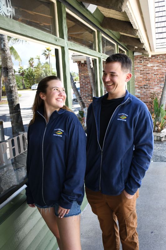 DOLPHIN BAR MICROFLEECE JACKET - UNISEX