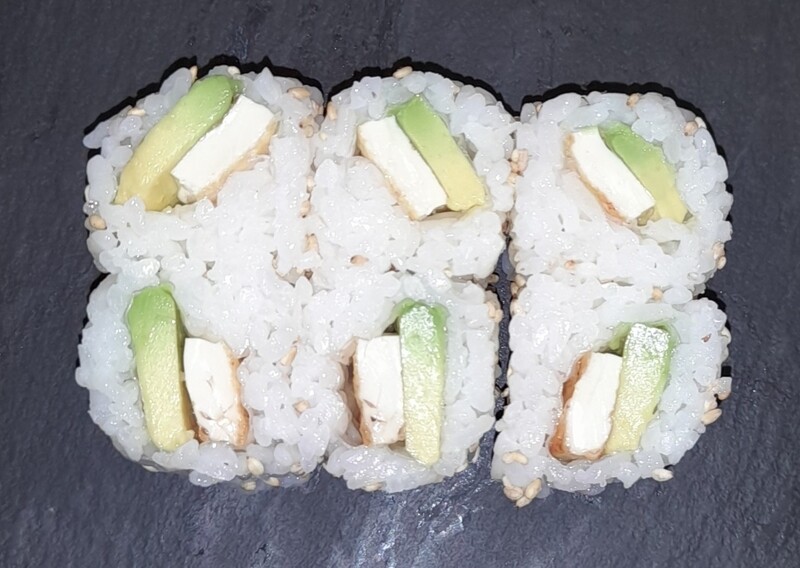 Roll avocat et tofu grillé
