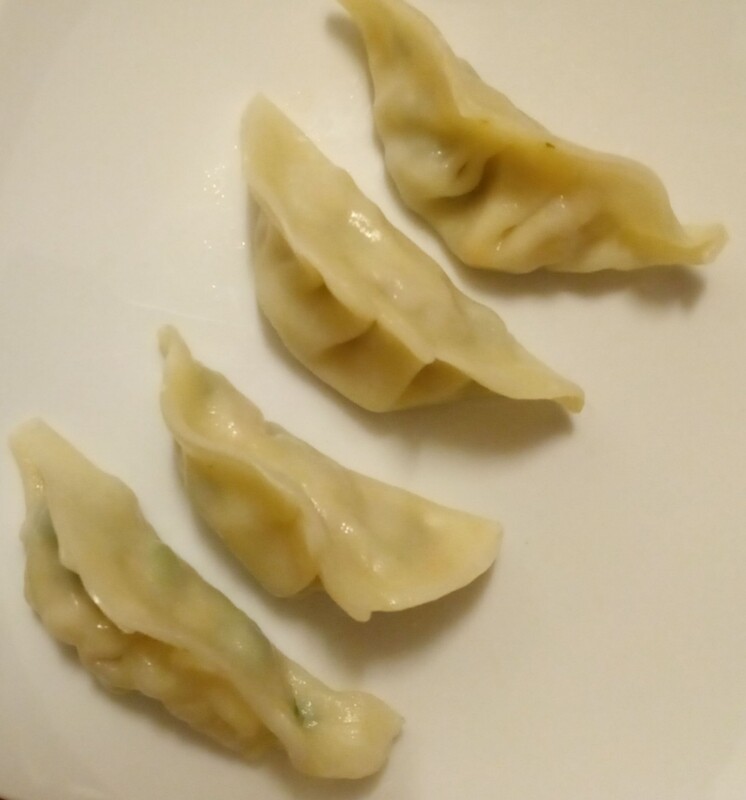 Gyoza fait maison aux légumes et poulet
