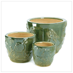 Tea Rose Garden Planter Trio