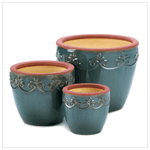 Mediterranean Mist Planter Trio