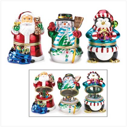 Christmas Music Box Figurines