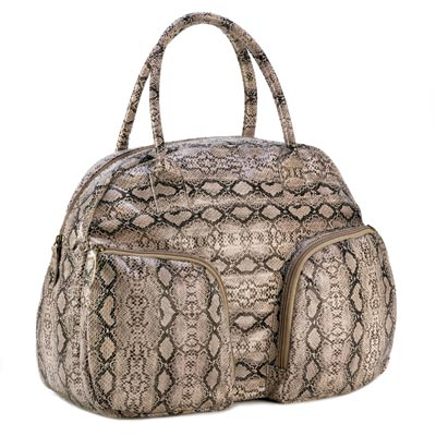 SNAKESKIN BOWLING STYLE PURSE