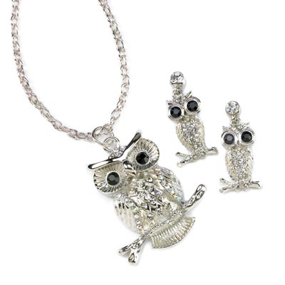 FANCIFUL OWL JEWELRY SET