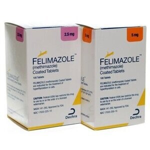 Felimazole for Cats - 1 bottle of 100 tablets