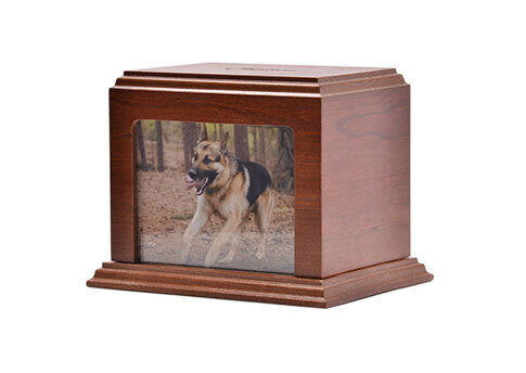 Elegant Photo Urn, Size: Small, Wood Type: Cherry