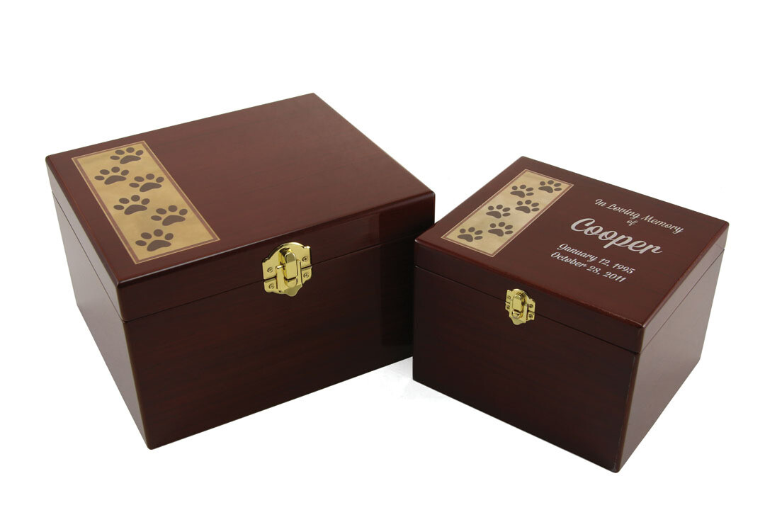 Paw Print Memory Chest