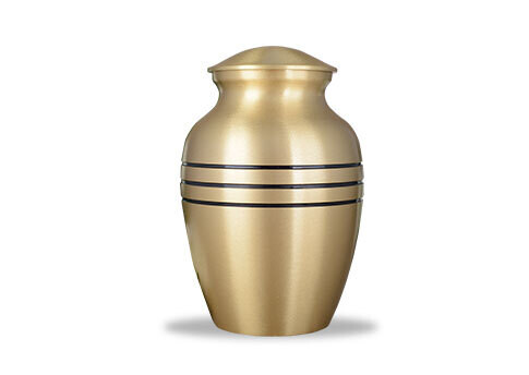 Brushed Finished Urn, Color / Finish: Bronze, Size: Small (Pet weighs up to 40 lbs)