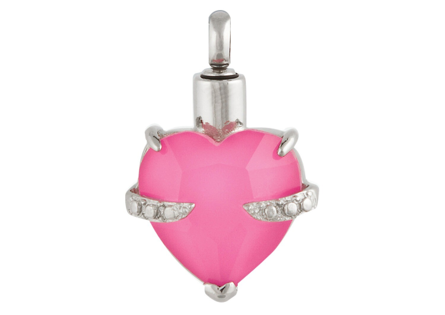 Forever in My Heart Pendant - Many Colors, Gem Color: Alexandrite Pink