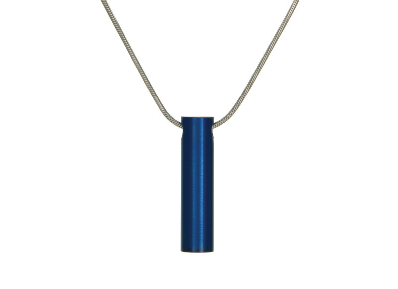 Cylinder Keepsake Pendant - Different Colors, Color: Blue