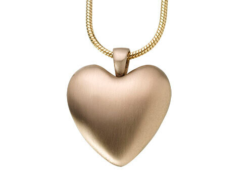 Heart Pendant - Bronze or White Bronze, Color: Bronze