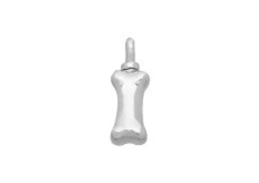 Dog Bone Pendant, Color: Silver