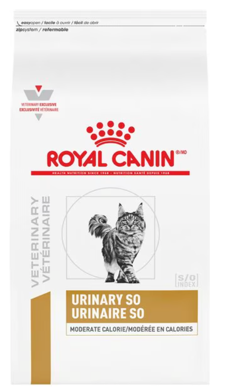 Royal Canin Feline Urinary SO Moderate Calorie Dry and Canned