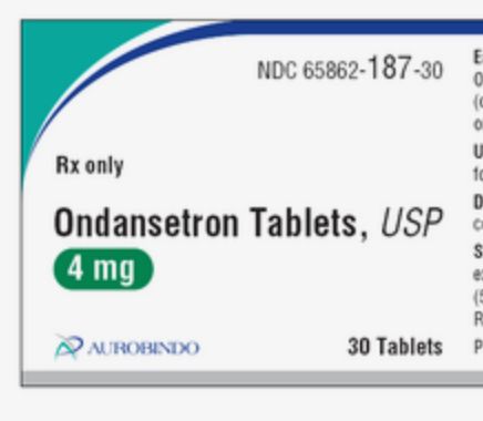Ondansetron Tablets, 30 count bottle
