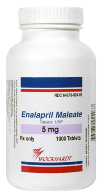 Enalapril 5 mg tablets, 100 count bottle
