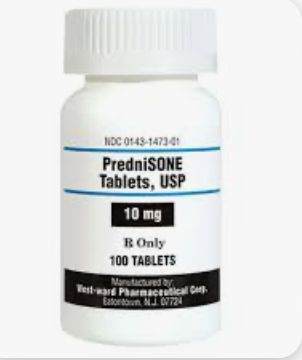 Prednisone 10 mg tablets, 100 count Bottle