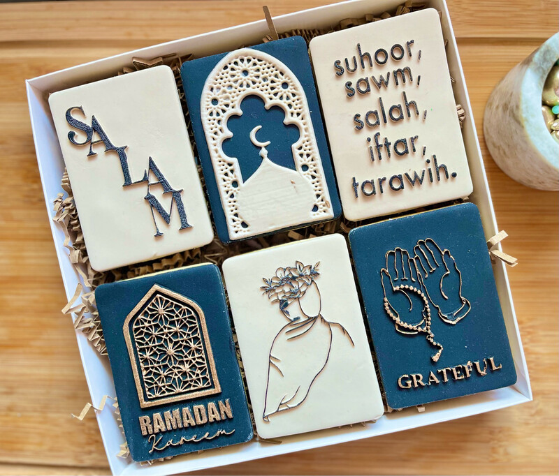 Ramadan Kareem Kekse schwarz beige 