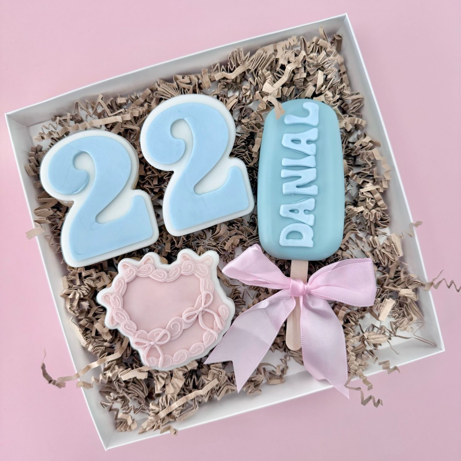 Number Cookies + Chocolate 